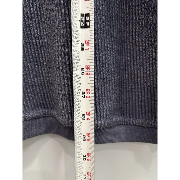 BE. Cool Mom Sweatshirt Large Gray Graphic Waffle Knit Pullover Cozy Casual - Picture 8 of 8